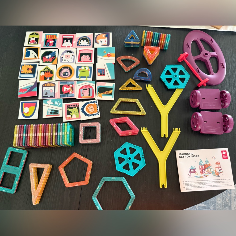 Like New Colorful Magnetic Building Set for Kids